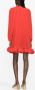 Lanvin Geplooide mini-jurk Rood - Thumbnail 4