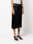 Lanvin Midi-jurk met gesmockte taille Zwart - Thumbnail 3