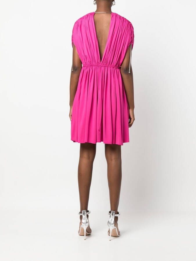 Lanvin Mini-jurk met empire taille Roze
