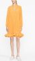 Lanvin Mini-jurk met ruches Oranje - Thumbnail 2