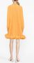 Lanvin Mini-jurk met ruches Oranje - Thumbnail 4