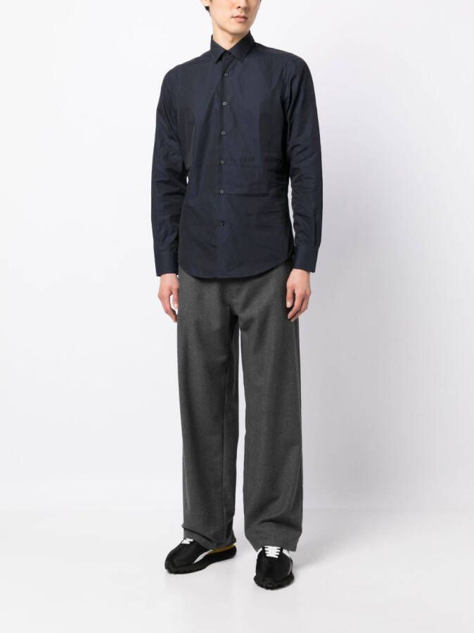 Lanvin Overhemd met gespreide kraag Blauw