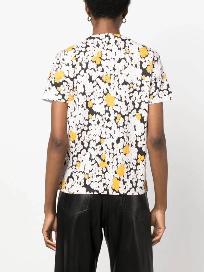 Lanvin Overprinted cotton T-shirt Beige