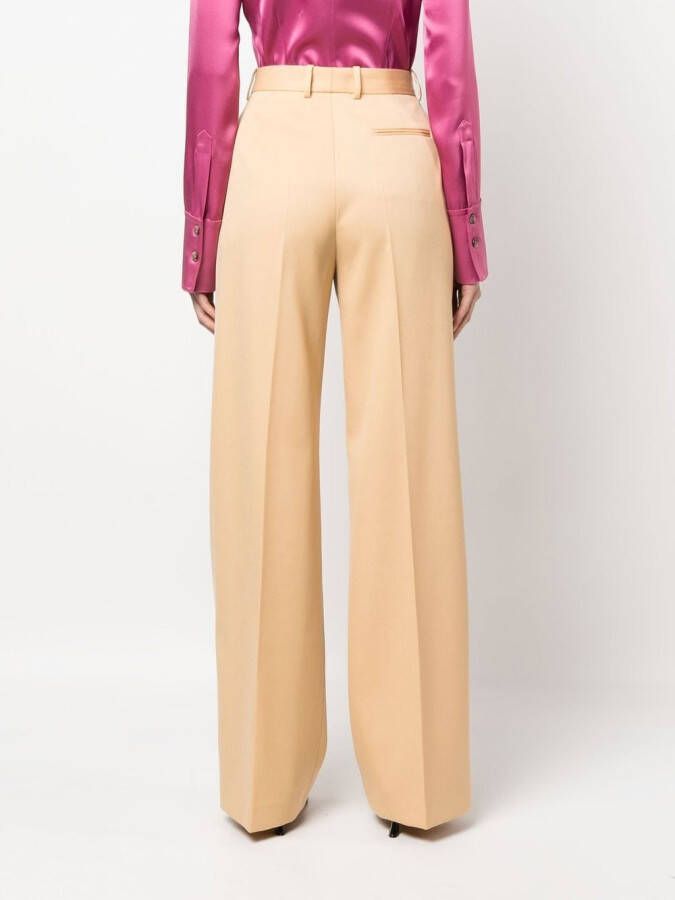 Lanvin Pantalon met wijde pijpen Beige