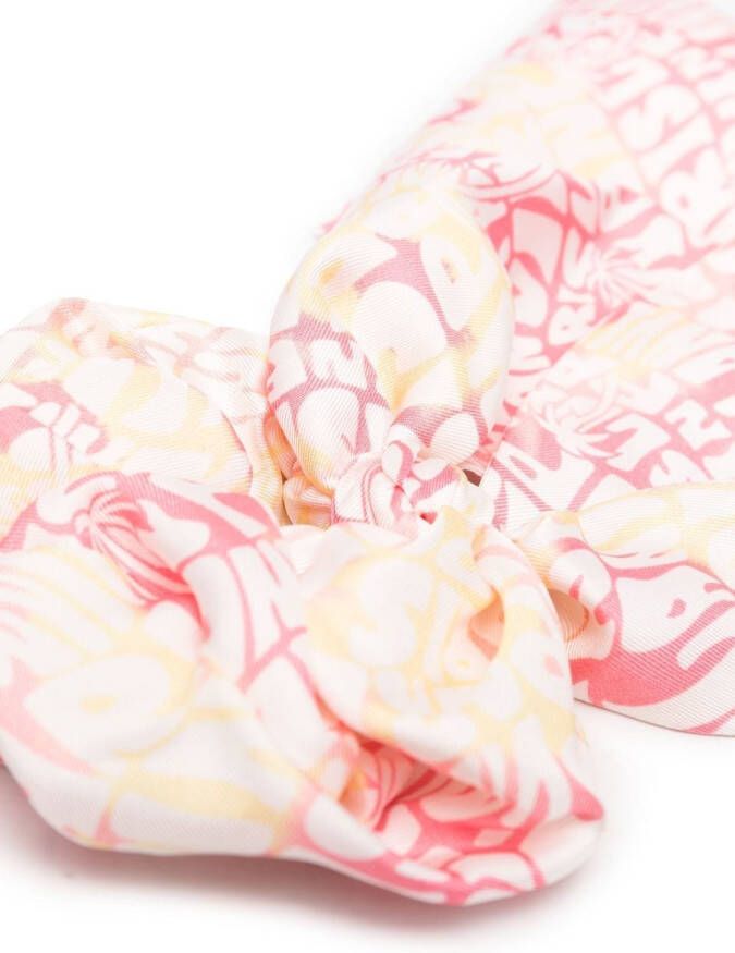 Lanvin scrunchie met logoprint Roze