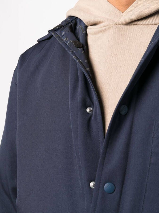 Lanvin Shirtjack van scheerwol Blauw