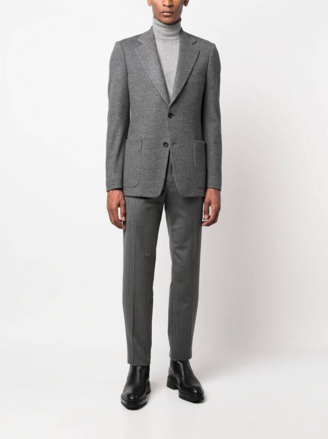 Lanvin Colbert met enkele rij knopen Grijs