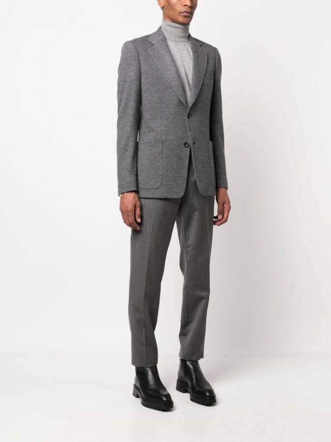 Lanvin Colbert met enkele rij knopen Grijs