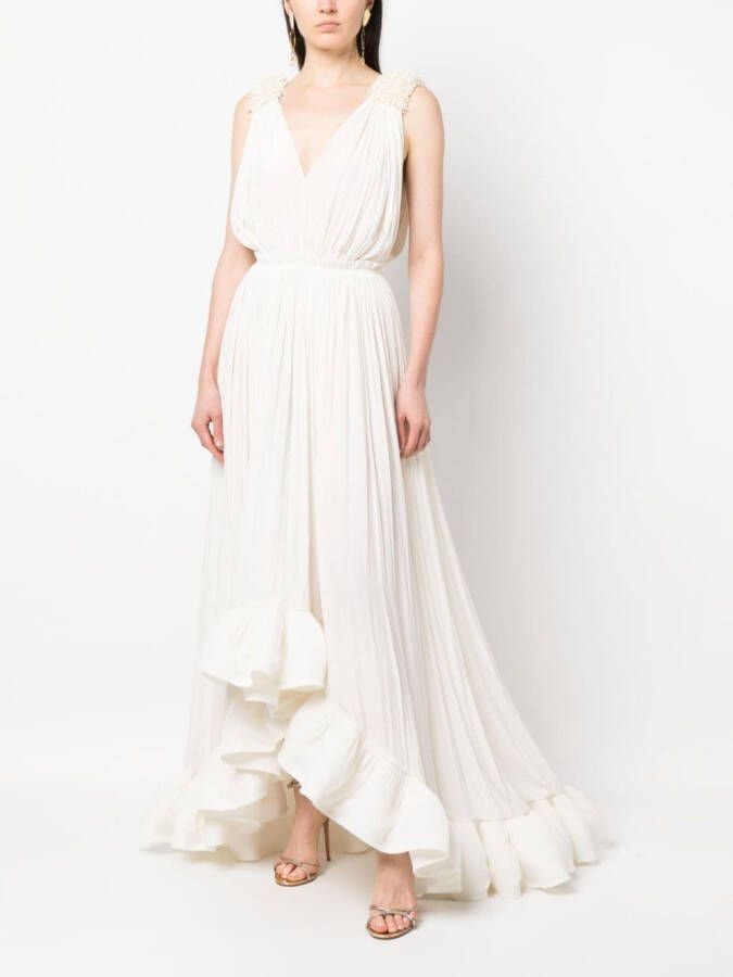 Lanvin Mouwloze jurk Wit