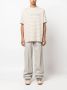 Lanvin T-shirt met geborduurd logo Bruin - Thumbnail 1
