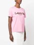 Lanvin T-shirt met geborduurd logo Roze - Thumbnail 3