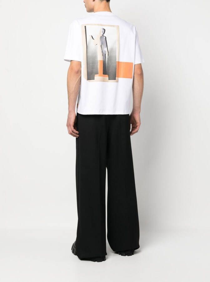 Lanvin T-shirt met print Wit