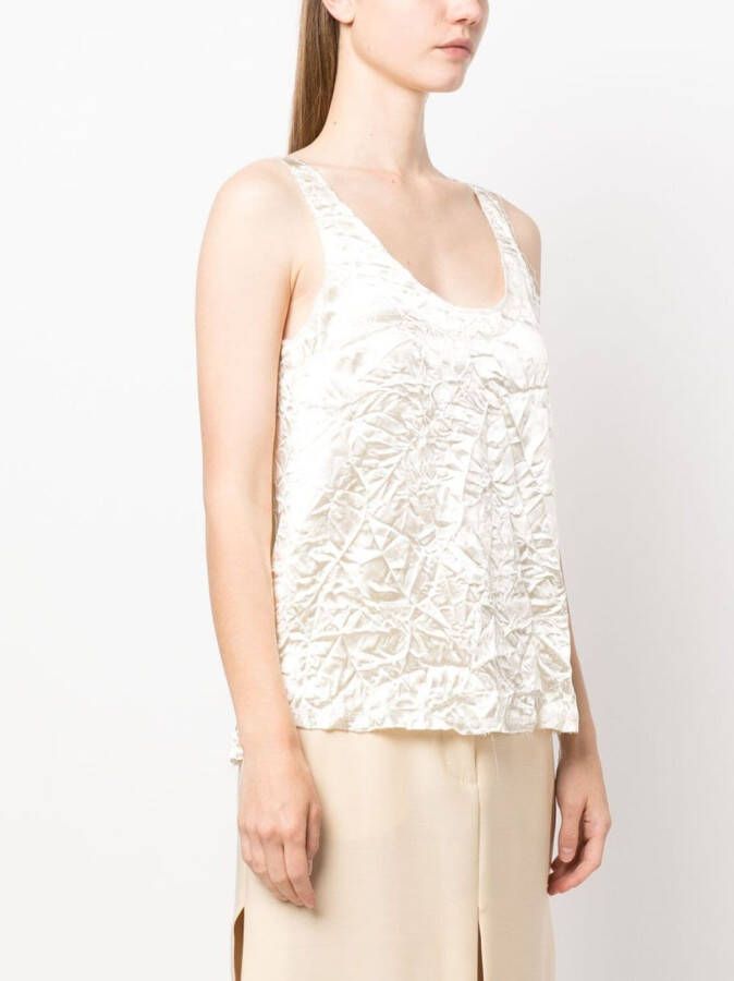 Lanvin Top met V-rug Wit
