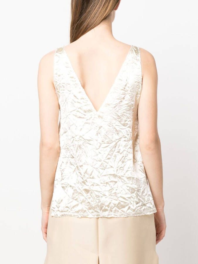 Lanvin Top met V-rug Wit