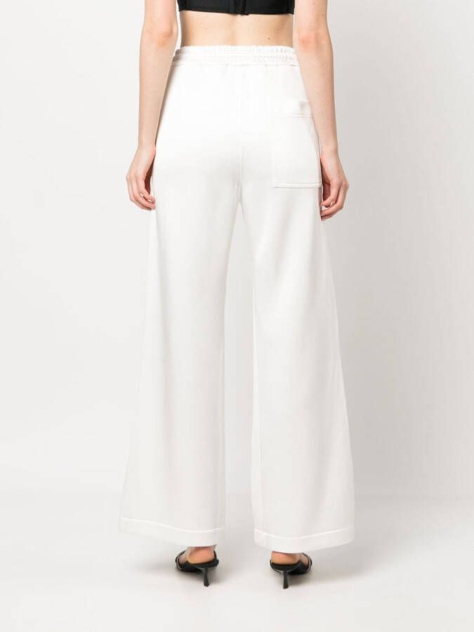 Lanvin Trainingsbroek met wijde pijpen Wit
