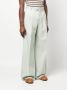 Lanvin Broek met wijde pijpen Groen - Thumbnail 3