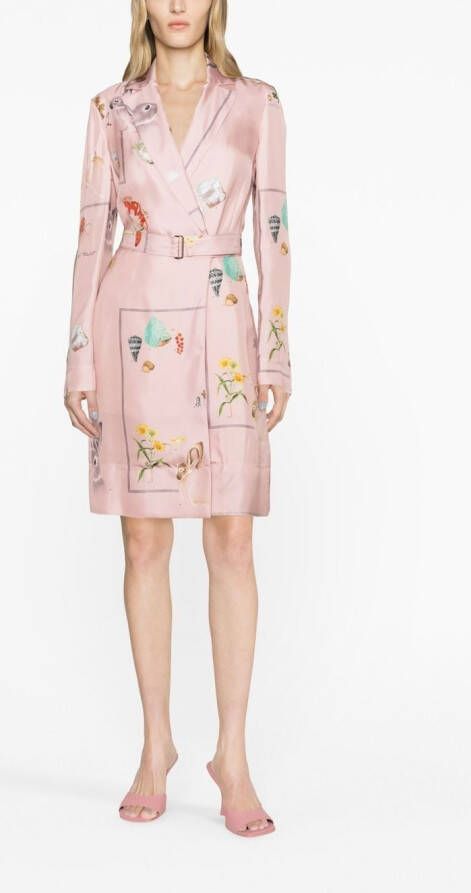 Lanvin Zijden blousejurk Roze