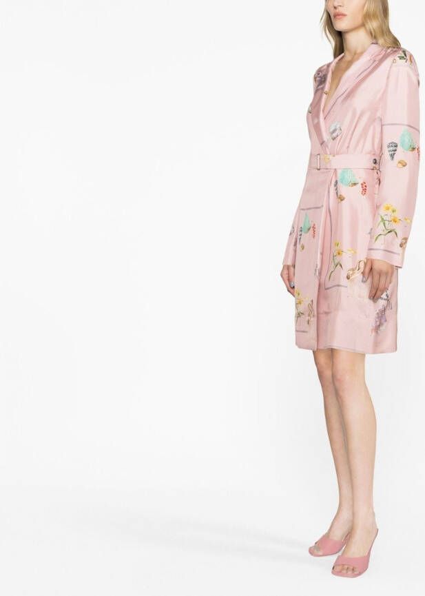 Lanvin Zijden blousejurk Roze