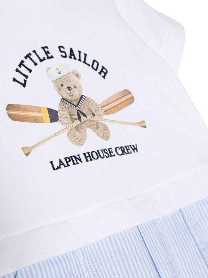 Lapin House Babypakje met print Wit