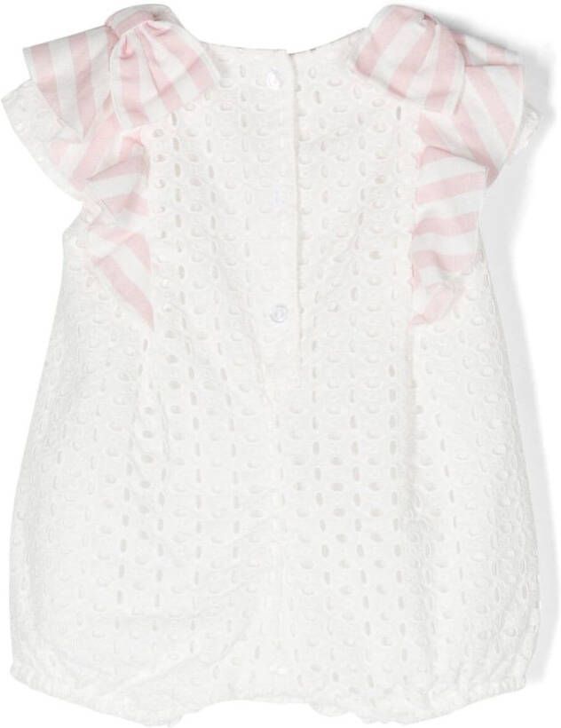 Lapin House Broderie anglaise romper Wit