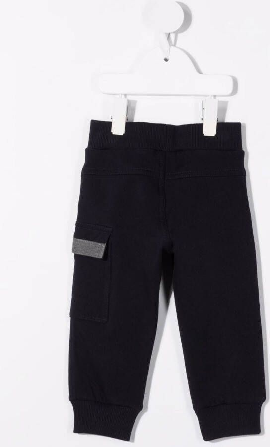 Lapin House Joggingbroek met klepdetail Blauw