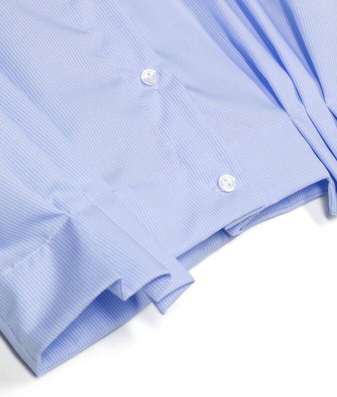 Lapin House Shirt met krijtstreep Blauw