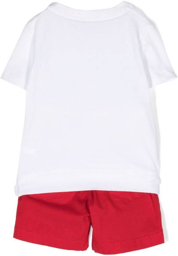 Lapin House Shorts en shirt met print Wit
