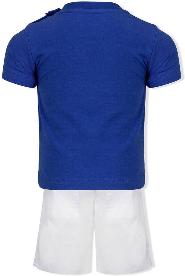 Lapin House T-shirt en shorts met print Blauw