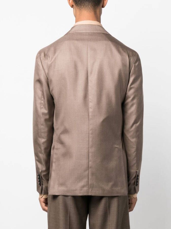 Lardini Blazer met broche Bruin