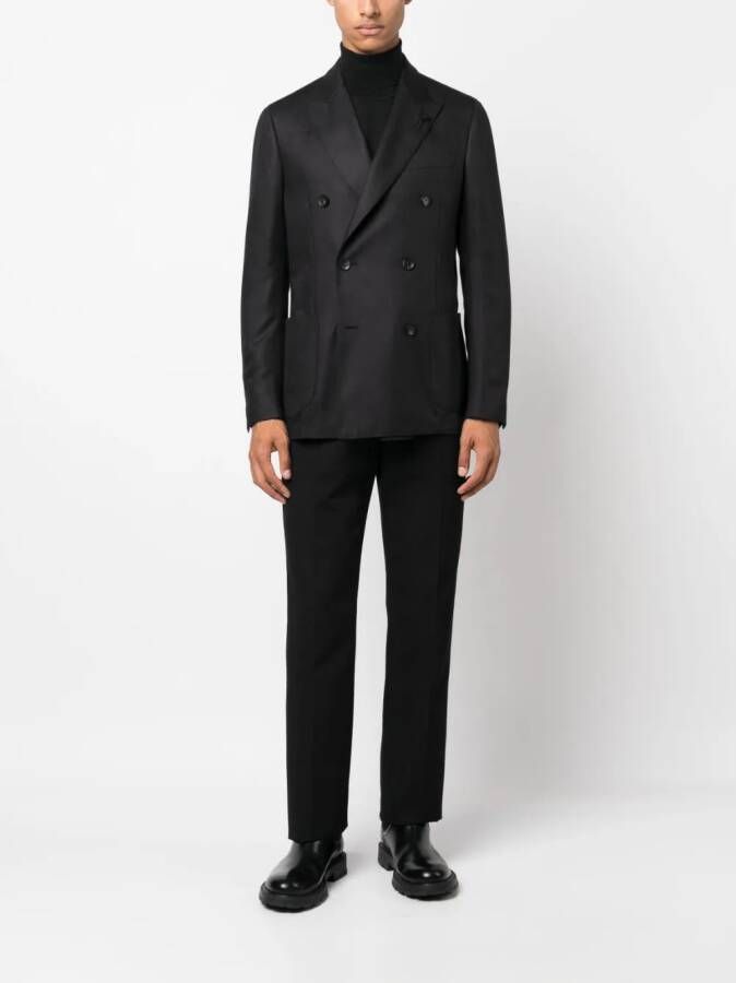Lardini Blazer met dubbele rij knopen Zwart