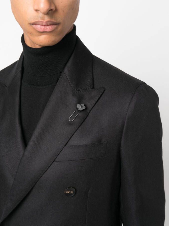 Lardini Blazer met dubbele rij knopen Zwart