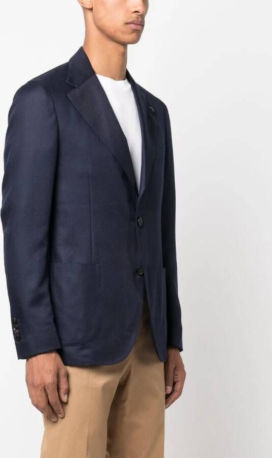 Lardini Blazer met enkele rij knopen Blauw