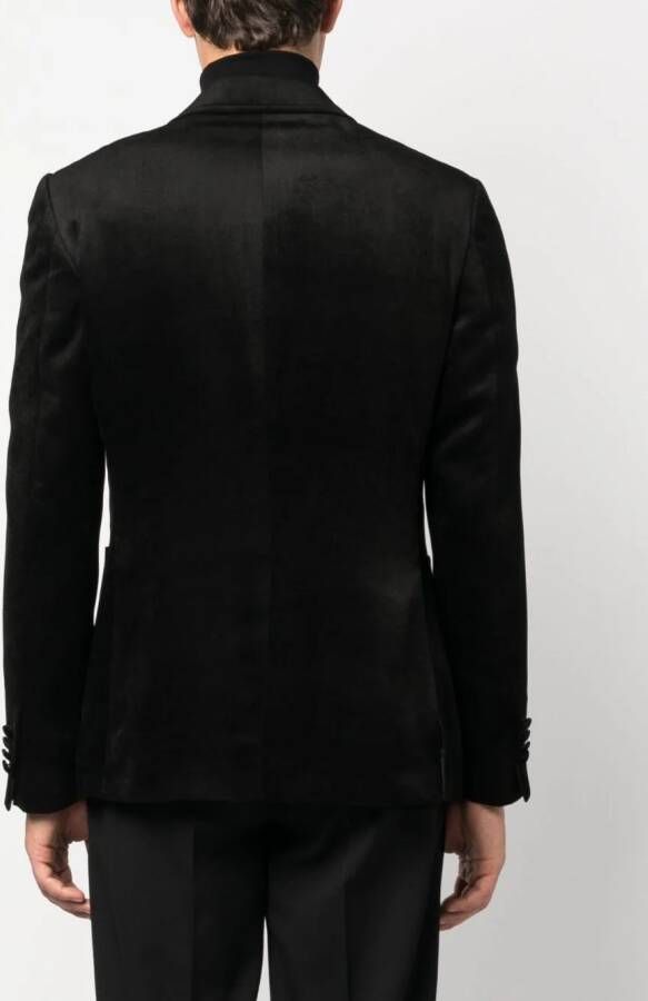 Lardini Blazer met enkele rij knopen Zwart