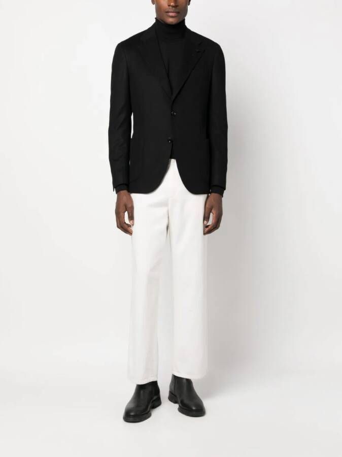 Lardini Blazer met enkele rij knopen Zwart
