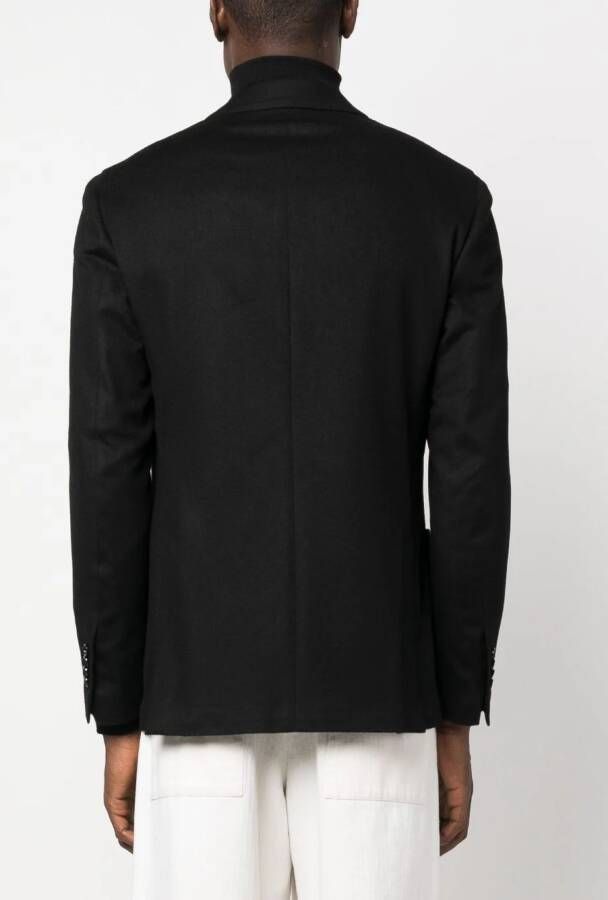 Lardini Blazer met enkele rij knopen Zwart
