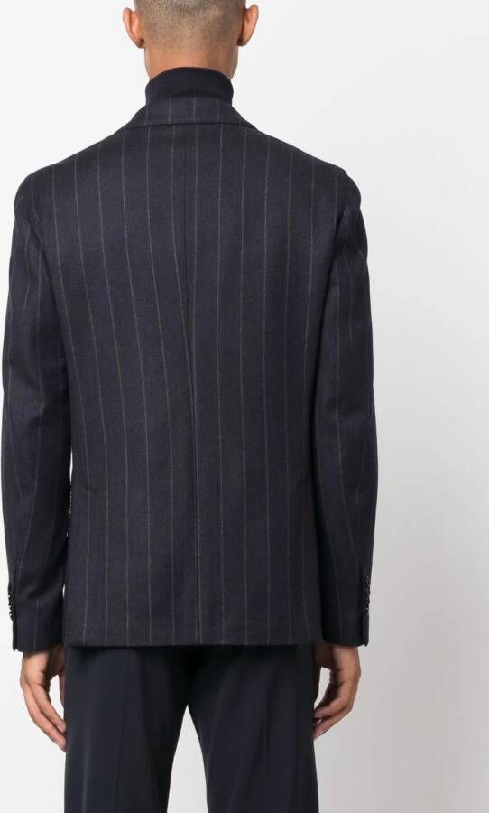 Lardini Blazer met krijtstreep Blauw