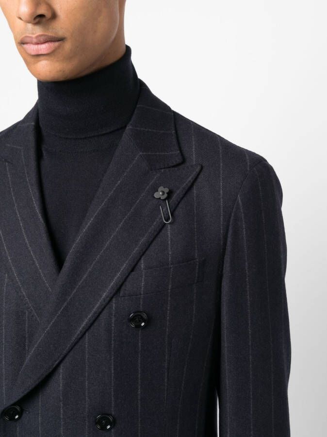Lardini Blazer met krijtstreep Blauw