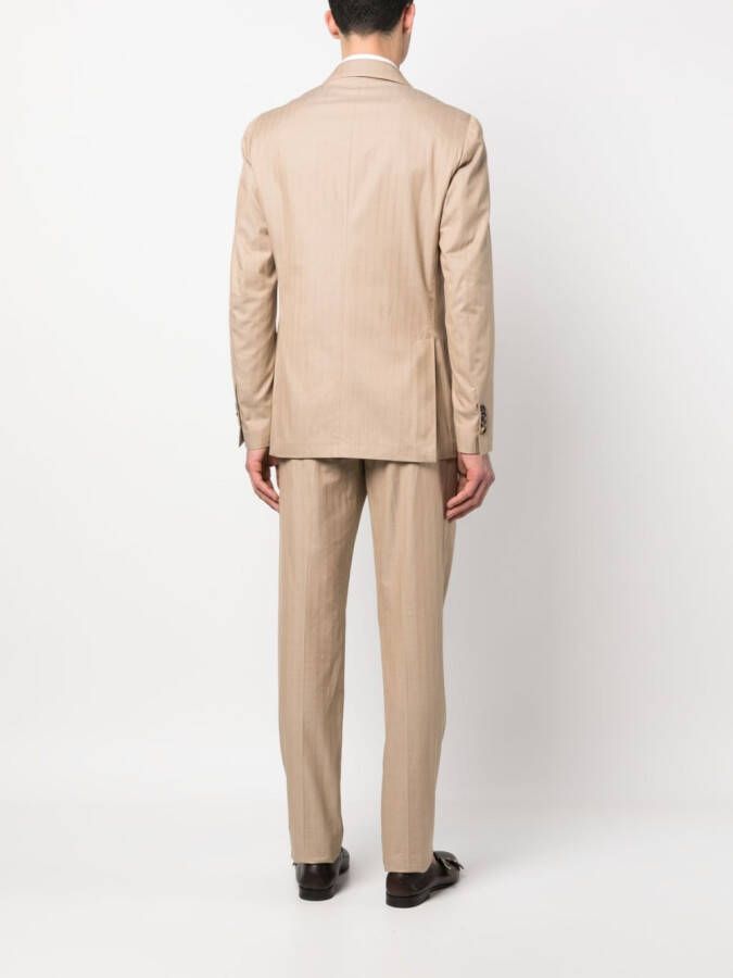 Lardini Pak met dubbele rij knopen Beige