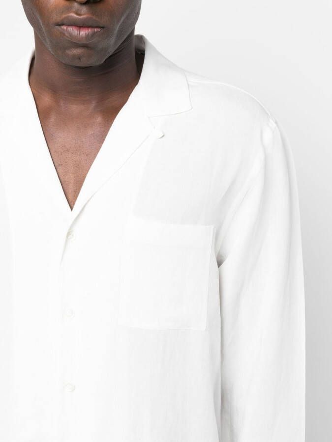 Lardini Effen overhemd Wit