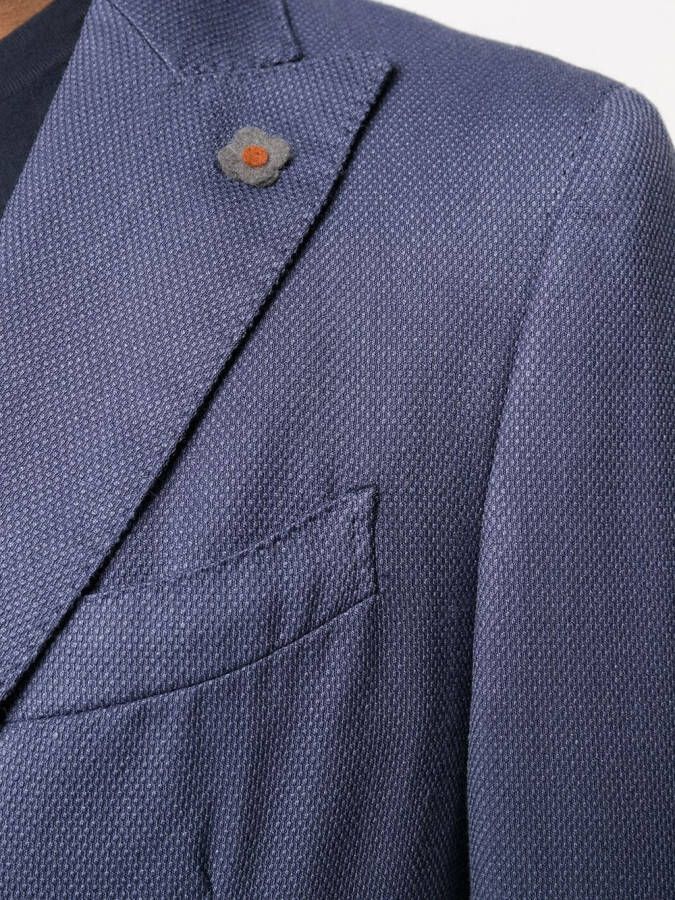 Lardini Fijngebreide blazer Blauw