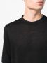 Lardini Fijngebreid T-shirt Zwart - Thumbnail 5