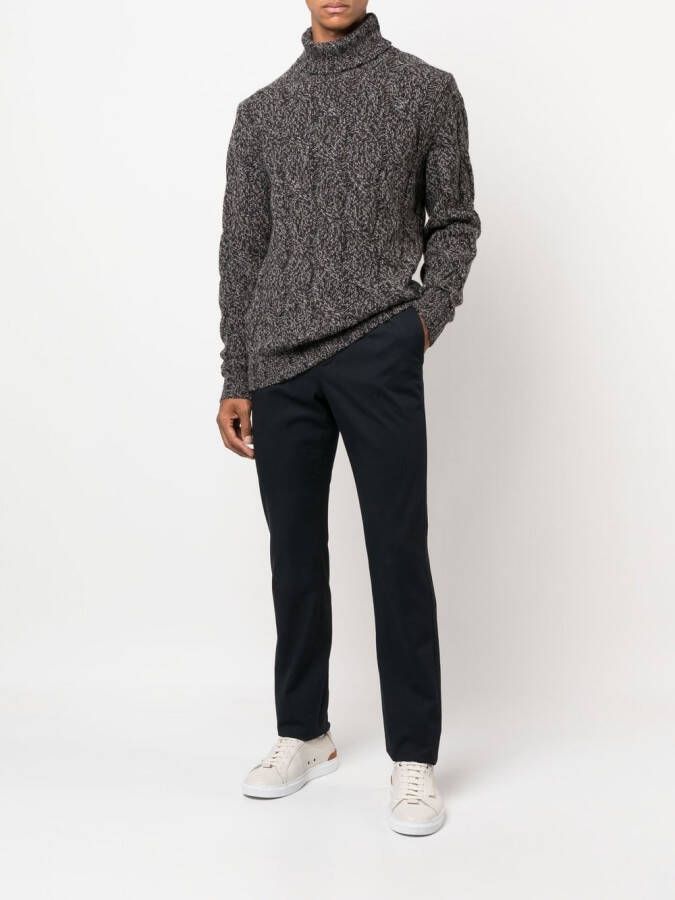 Lardini Gebreide coltrui Bruin