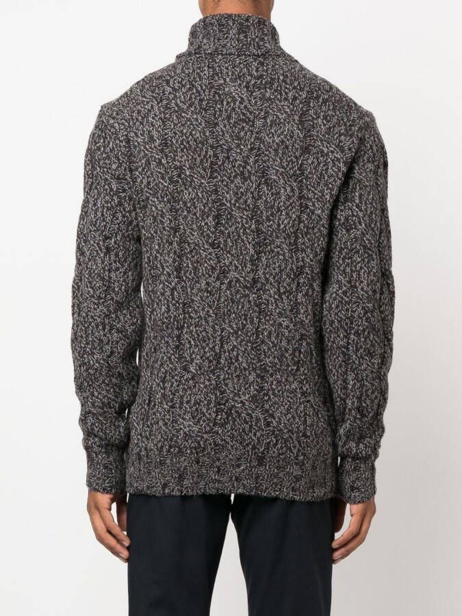 Lardini Gebreide coltrui Bruin