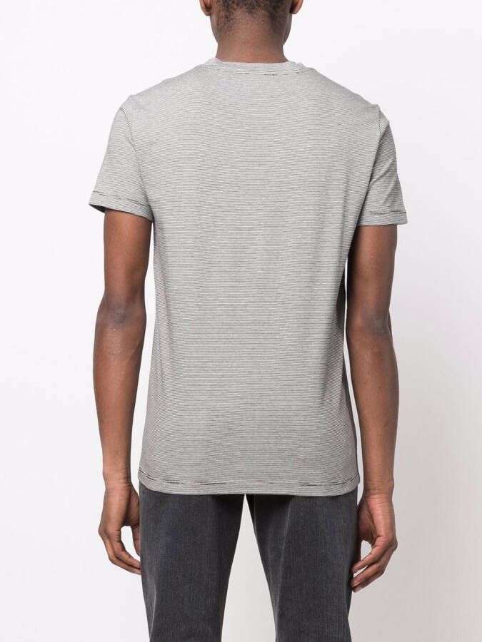 Lardini Gestreept T-shirt Zwart
