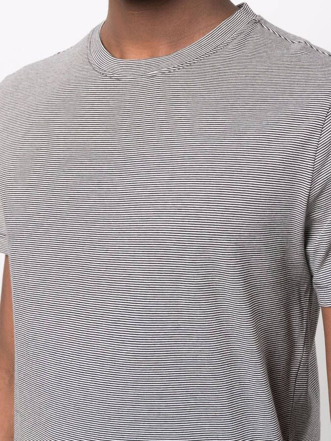 Lardini Gestreept T-shirt Zwart