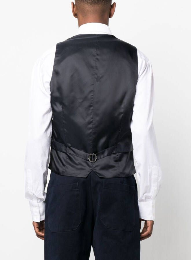 Lardini Gilet met logopatch Blauw