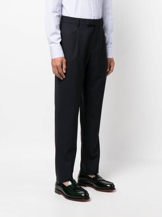 Lardini High waist broek Blauw