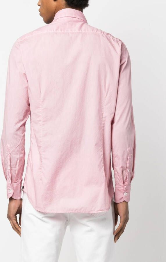 Lardini Katoenen overhemd Roze