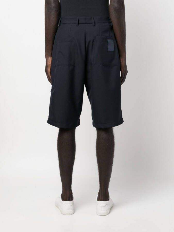 Lardini Bermuda shorts met logopatch Blauw