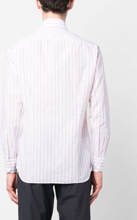 Lardini Overhemd van katoen-linnenmix Wit